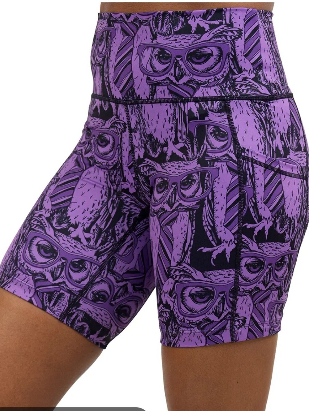 CVG "Wise Guys" High-Waisted Workout Shorts